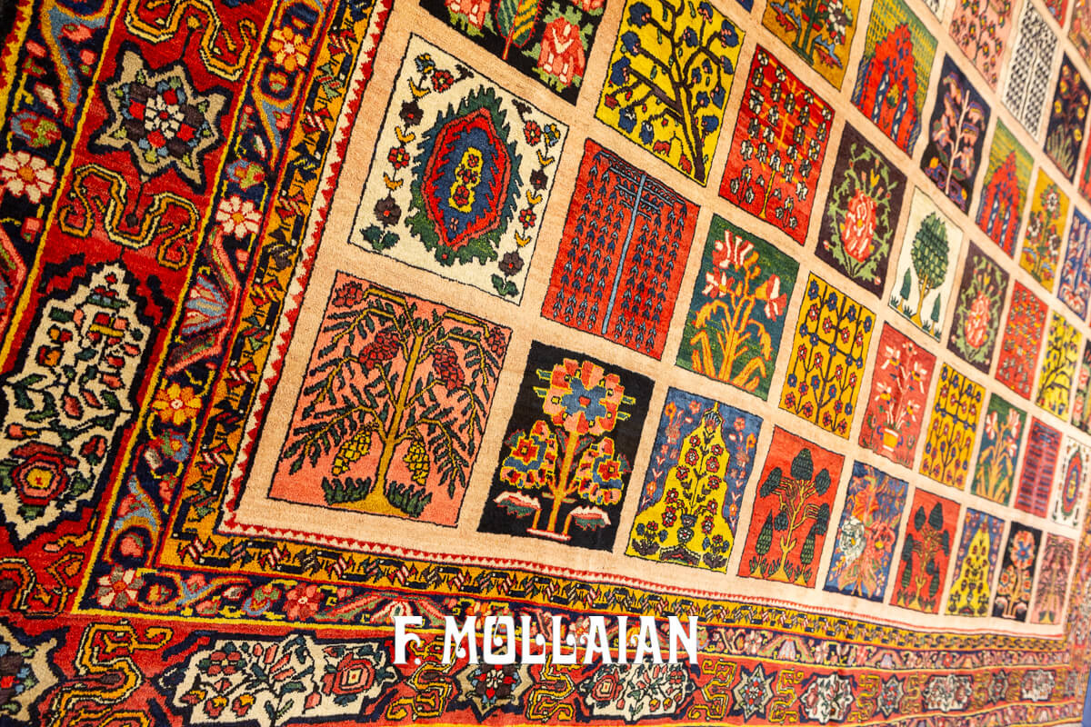 Bakhtiari Rug Very Large Garden Design n°:818996